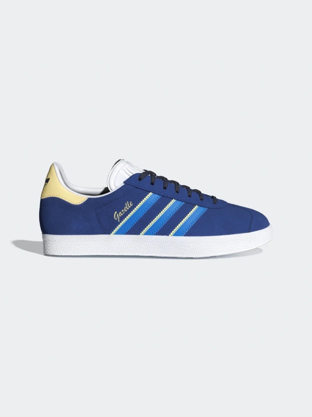 WOMENS ADIDAS ORIGINAL GAZELLE sneaker in TEAM ROYAL BLUE bright blue yellow 6.5